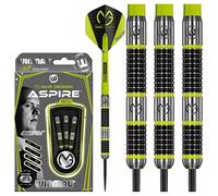 WINMAU Michael Van Gerwen MvG Aspire Jeu de fléchettes Steungip en tungstène 21g avec Prism Vols et Nylon Arbres (Tiges)