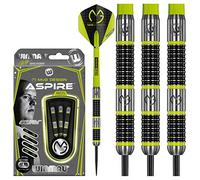 WINMAU Michael Van Gerwen MvG Aspire Jeu de fléchettes Steungip en tungstène 26g avec Prism Vols et Nylon Arbres (Tiges)