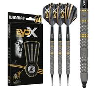 Winmau - Michael Van Gerwen MvG - EvoX Corps de 18 g/Poids Total de 20 g - Jeu de fléchettes Professionnelles à Pointe Souple avec ailettes et tiges (Arbres)