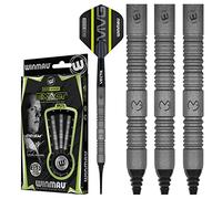 WINMAU Michael Van Gerwen MvG Exact 21.5 grammes Softip Tungstène Jeu de fléchettes avec Plumes et tiges (tiges)