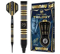 WINMAU Michael Van Gerwen MvG Trilogy 23.5 Gramme Professionnelle Pointe Douce Tungstène Fléchettes avec Vols et Tiges (Arbres)
