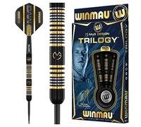 WINMAU Michael Van Gerwen MvG Trilogy 23 Gramme Professionnelle Pointe d’Acier Tungstène Fléchettes avec Vols et Tiges (Arbres)