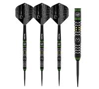 WINMAU Michael Van Gerwen MvG Vantage Jeu de fléchettes à Pointe en Acier tungstène avec ailettes à Prisme et tiges Vecta (tiges)