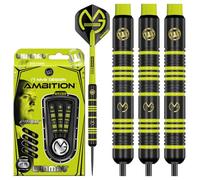 WINMAU Michael Van Gerwn MvG Ambition Laiton Steeltip Fléchettes 24 Gramme avec Prism Vols et Nylon Porte-empennages (Tiges de fléchettes)