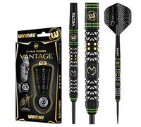 WINMAU Michael Van Gerwn MvG Vantage Tungstène Steeltip Fléchettes 24 Gramme avec Prism Vols et Vecta Porte-empennages (Tiges de fléchettes)