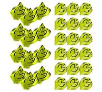 WINMAU MvG Michael Van Gerwen Mega Standard Ailettes de fléchettes noires et vertes - 10 jeux par paquet (30 ailettes au total)