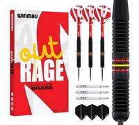 WINMAU Outrage 20g Fléchettes en Laiton avec Vols Prism et Arbres (Tiges)