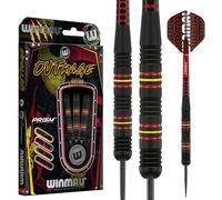 WINMAU Outrage 21g Fléchettes en Laiton avec Vols Prism et Arbres (Tiges)