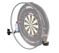 WINMAU Pack d'accessoires Plasma pour fléchettes, Noir, Aluminium, Comprend support de téléphone, porte-gobelet, support d'oche laser et station de rangement