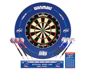 WINMAU PDC Blade 6 Ensemble de Contours pour Cible de fléchettes - Accessoires de fléchette Professionnels - Comprend Blade 6 Cible de fléchettes, Surround, 2 Jeux de fléchette de précision