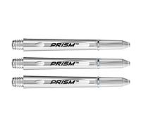 WINMAU Prism 1.0 Clair Tiges de Fléchettes Moyennes en Polycarbonate - 1 Jeu par Paquet (3 Arbres au Total)