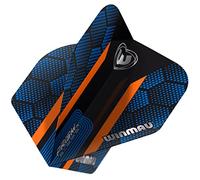 WINMAU Prism Alpha Blue & Orange Hexagon Extra Thick Dart Flights - 1 Set per Pack (3 Flights in Total)