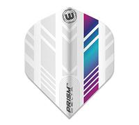 WINMAU Prism Delta Blanc et Arc en Ciel Vols de Fléchettes - 1 Jeu par Paquet (3 Vols au Total)