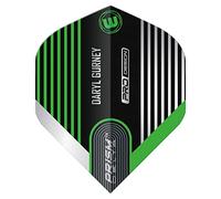 WINMAU Prism Delta Daryl Gurney Noir et Vert Vols de fléchettes - 1 Set par Pack (3 Vols au Total)