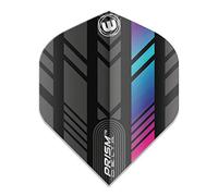 WINMAU Prism Delta Noir et Arc en Ciel Vols de Fléchettes - 1 Jeu par Paquet (3 Vols au Total)