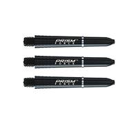 WINMAU Prism Force Noir Solide Tiges de Fléchettes Courtes en Polycarbonate - 1 Jeu par Paquet (3 Arbres au Total)