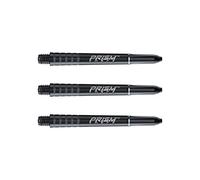 WINMAU Prism Force Noir Solide Tiges de Fléchettes Intermédiaire en Polycarbonate - 1 Jeu par Paquet (3 Arbres au Total)