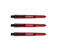 WINMAU Prism Force Rouge Tiges de Fléchettes Intermédiaire en Polycarbonate - 1 Jeu par Paquet (3 Arbres au Total)