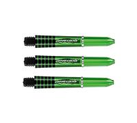 WINMAU Prism Force Vert Tiges de Fléchettes Courtes en Polycarbonate - 1 Jeu par Paquet (3 Arbres au Total)