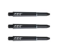 WINMAU Pro-Force Black Medium Nylon Ring Grip Dart Stems - 1 set per pack (3 shafts in total)