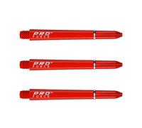 WINMAU Pro-Force Red Medium Nylon Ring Grip Dart Stems - 1 Set per Pack (3 shafts in Total)