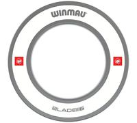 Winmau Pro Line 1.0 Ceinture de protection murale pour cible de fléchettes - Gris & Blanc - Protecteur de mur durable pour cibles de fléchettes - Accessoires professionnels de fléchettes