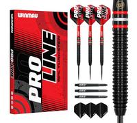 WINMAU Pro-Line 25g Ensemble de Fléchettes en Tungstène avec Vols Prism et Arbres (Tiges)
