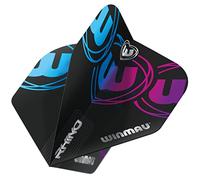 WINMAU Rhino Black, Blue & Purple Extra Thick Dart Flights - 1 Set per Pack (3 Flights in Total)