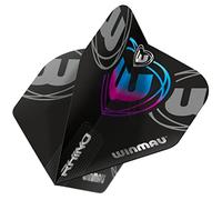 WINMAU Rhino Black, Grey & Blue Extra Thick Dart Flights - 1 Set per Pack (3 Flights in Total)
