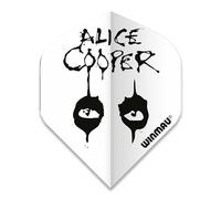 WINMAU Rock Legends Alice Cooper White Rhino Extra Thick Dart Flights - 1 Set per Pack (3 Fights in Total)