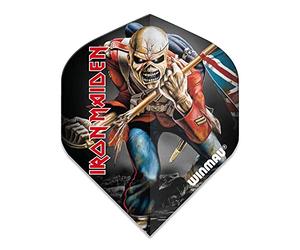 WINMAU Rock Legends Iron Maiden Trooper Rhino Extra Thick Dart Flights - 1 Set per Pack (3 Fights in Total)