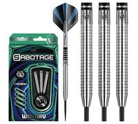 WINMAU Sabotage 20g Ensemble de Fléchettes en Tungstène avec Vols Prism et Arbres (Tiges)
