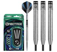 WINMAU Sabotage 22g Ensemble de Fléchettes en Tungstène avec Vols Prism et Arbres (Tiges)