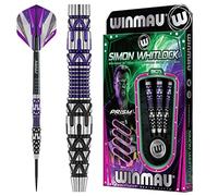 WINMAU Simon Whitlock Édition Spéciale 24g Ensemble de Fléchettes en Tungstène avec Vols et Arbres (Tiges)