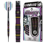 WINMAU Simon Whitlock Jeu de fléchettes 85% Pro-Series 18 g/20 g avec ailettes et tiges de fléchettes (tiges)