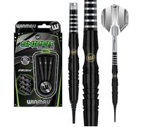 Winmau Sniper Black 90% Soft Tip - Fléchettes pointe Plastique