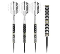 WINMAU Steve Brown Tungstène Steeltip Fléchettes 24 Gramme avec Prism Vols et Porte-empennages (Tiges de fléchettes)