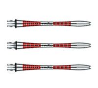 WINMAU Triad Aluminium Rouge Moyen Tiges de fléchettes (Shafts) - 1 Jeu par Paquet (3 Arbres au Total)