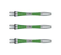 WINMAU Triad Aluminium Vert Courte Tiges de fléchettes (Shafts) - 1 Jeu par Paquet (3 Arbres au Total)