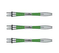 WINMAU Triad Aluminium Vert Intermédiaire Tiges de fléchettes (Shafts) - 1 Jeu par Paquet (3 Arbres au Total)