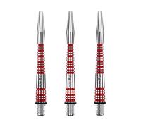 WINMAU Triad RX Tiges de fléchettes en Aluminium - 1 Ensemble par Paquet (3 Fléchettes Tiges au Total) - Accessoires de fléchettes Professionnelles - Tiges Rouges Moyennes