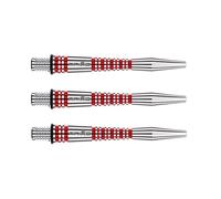 WINMAU Triad RX Tiges de fléchettes en Aluminium - 1 Ensemble par Paquet (3 Fléchettes Tiges au Total) - Accessoires de fléchettes Professionnelles - Tiges Courtes Rouges