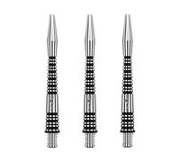 WINMAU Triad RX Tiges de fléchettes en Aluminium - 1 Ensemble par Paquet (3 Fléchettes Tiges au Total) - Accessoires de fléchettes Professionnelles - Tiges Noires Moyennes