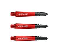 WINMAU Vecta Blade 6 Rouge Courte Tiges de fléchettes (Shafts) - 1 Jeu par Paquet (3 Arbres au Total)