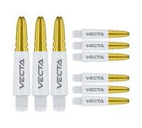 WINMAU Vecta Tige de fléchettes en polycarbonate - 1 jeu par paquet (3 tiges au total) - Accessoires professionnels - Disponible dans les tailles courte, intermédiaire et moyenne