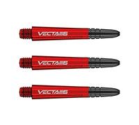 WINMAU Vecta Tiges de fléchettes en Polycarbonate - 1 Ensemble par Paquet (3 Fléchettes Tiges au Total) - Accessoires de fléchettes Professionnelles - Rouge et Noir Blade 6 Tiges intermédiaires