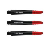 WINMAU Vecta Tiges de fléchettes en Polycarbonate - 1 Ensemble par Paquet (3 Fléchettes Tiges au Total) - Accessoires de fléchettes Professionnelles - Noir et Rouge Blade 6 Tiges Moyennes