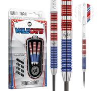 Winmau England Jeu de fléchettes Wildcats 21 g Tungstène avec plumes et tiges