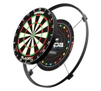 WINMAU Wispa Système de Cible de fléchettes et Accessoires - Système de Cible de fléchettes à réduction du Son ou éclairage Professionnel LED 1200 lumens | Fixation magnétique pour Une Configuration