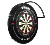 WINMAU Wispa Système de Cible de fléchettes et Accessoires - Système de Cible de fléchettes à réduction du Son ou éclairage Professionnel LED 1200 lumens | Fixation magnétique pour Une Configuration